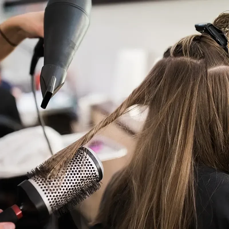 Blowout Drying Closeup