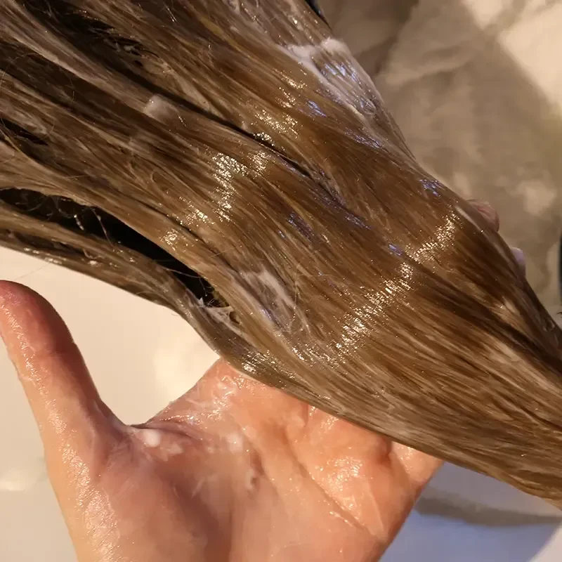 Hair Glossing Close Up