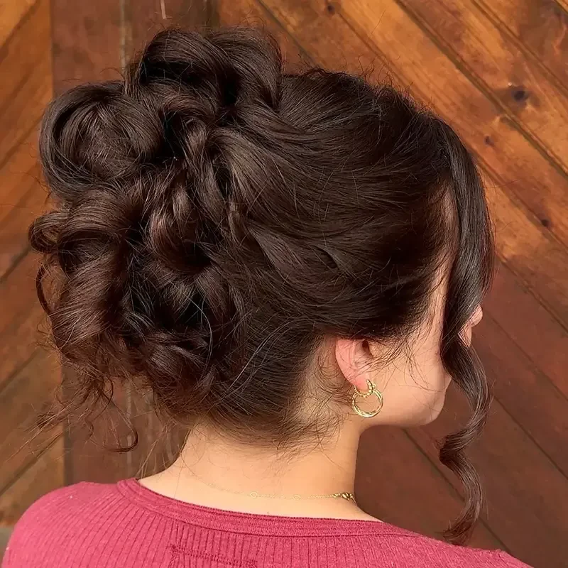 Updo Styling Loose Bun
